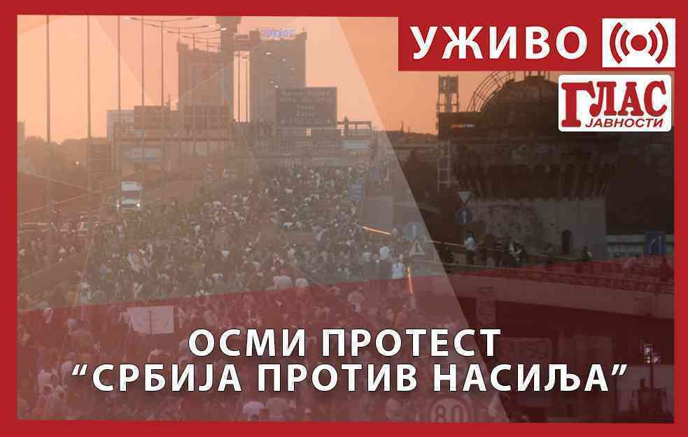UŽIVO: OSMI PROTEST “SRBIJA PROTIV NASILJA” – BLOKADA U DESET GRADOVA (VIDEO)